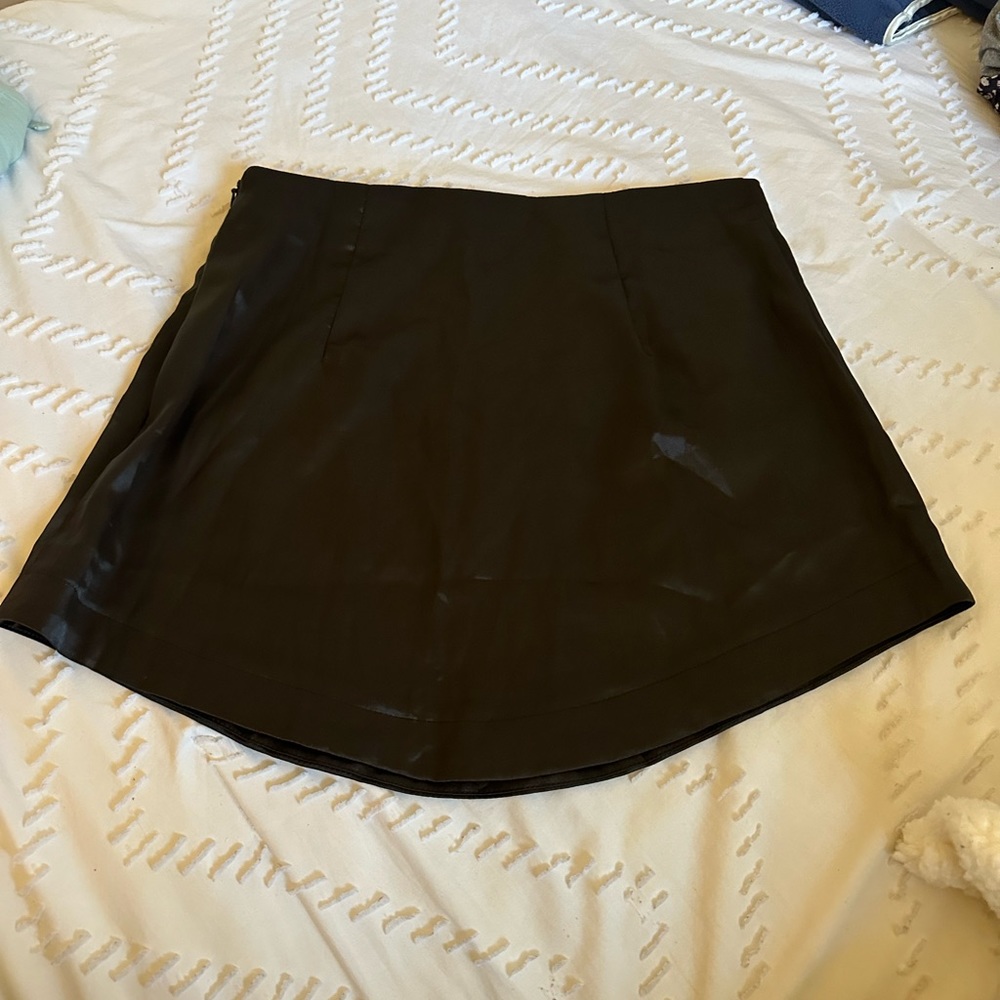 Silk like material skirt